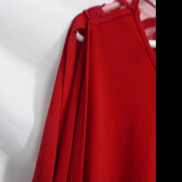 GRASS COLLECTION, s, small, red blouse, embroidered design back, BNWOT - Picture 7 of 8